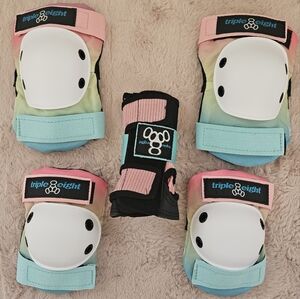 JUNIOR -TRIPLE EIGHT 3 Pack Knee, Elbow & Wrist Pad Set